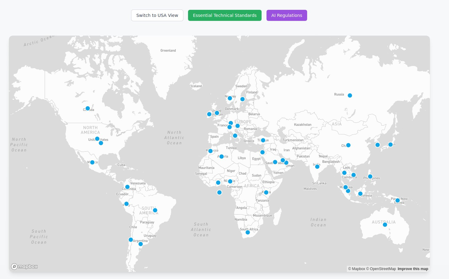 Global Compliance Map
